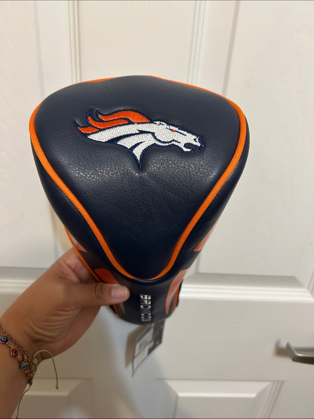 Denver Broncos Navy and Orange Golf Headcover